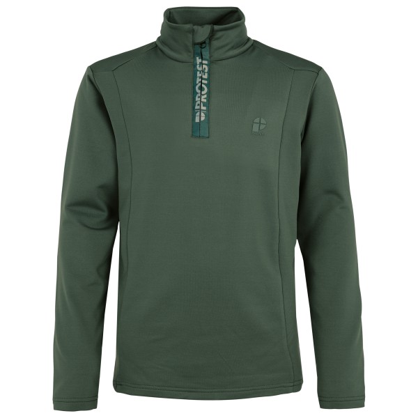 Protest - Kid's Rewillowy 1/4 Zip Active Top - Fleecepullover Gr 140 grün/oliv von Protest