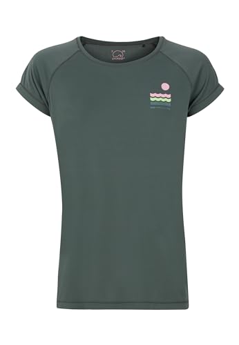 Protest Ladies Surfshirt Kurzarm PRTIXY Huntergreen L/40 von Protest