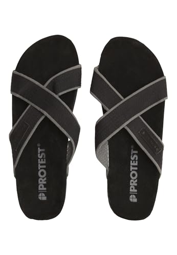 Protest PINGAA Herren Flip Flop True Black 40 von Protest