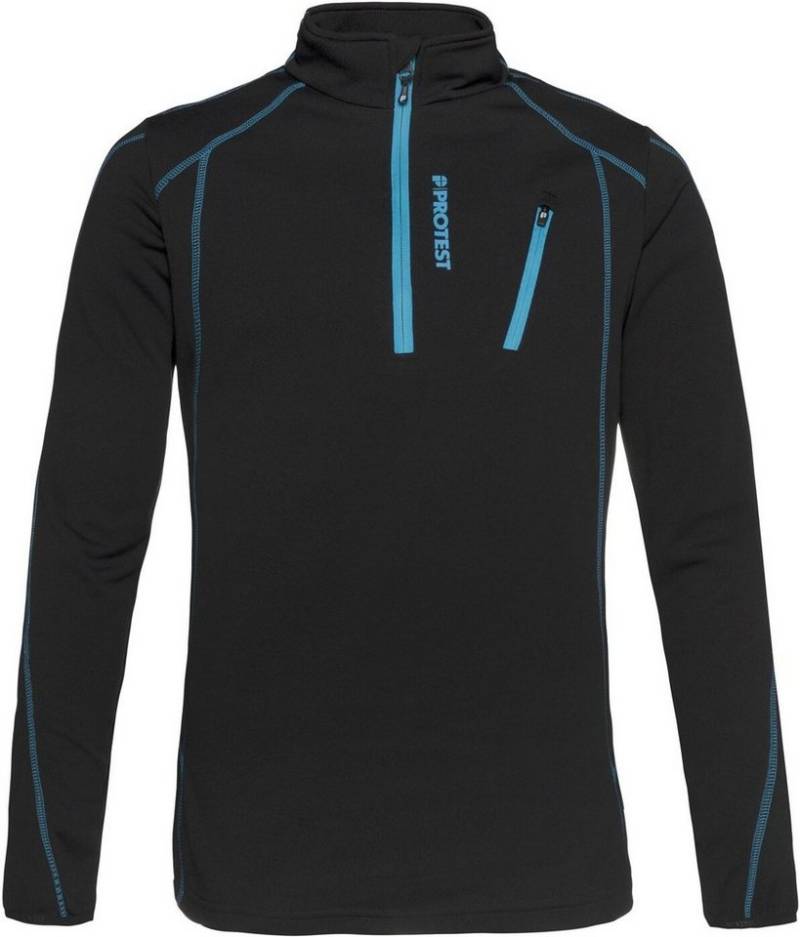 Protest Rollkragenpullover HUMANS 1/4 zip top 290 True Black von Protest