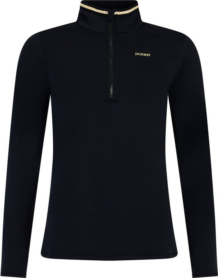 Protest Rollkragenpullover PRTStuff 1/4 zip active top True Black von Protest