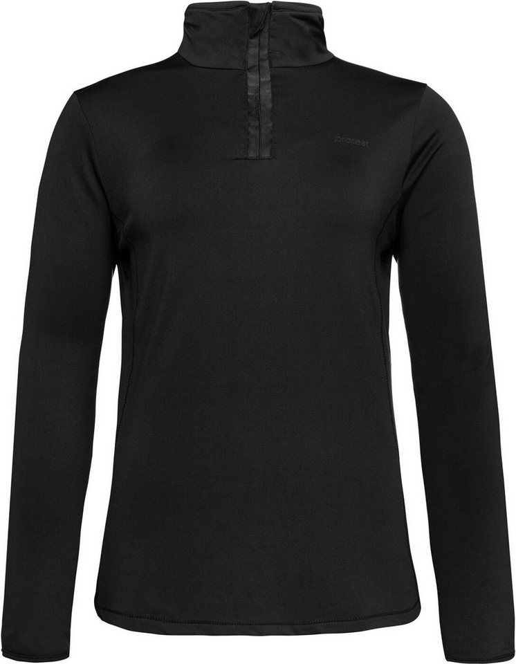Protest Rollkragenpullover REFABRIZ 1/4 zip top True Black von Protest