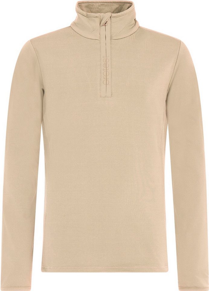 Protest Rollkragenpullover REFABRIZOY JR 1/4 zip active top BambooBeige von Protest