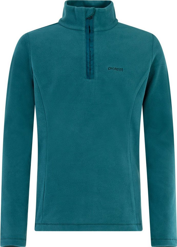 Protest Rollkragenpullover Remutey JR 1/4 zip active top Rainstorm Blue von Protest