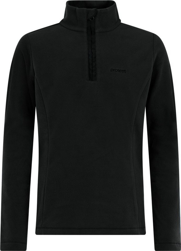 Protest Rollkragenpullover Remutey JR 1/4 zip active top True Black von Protest