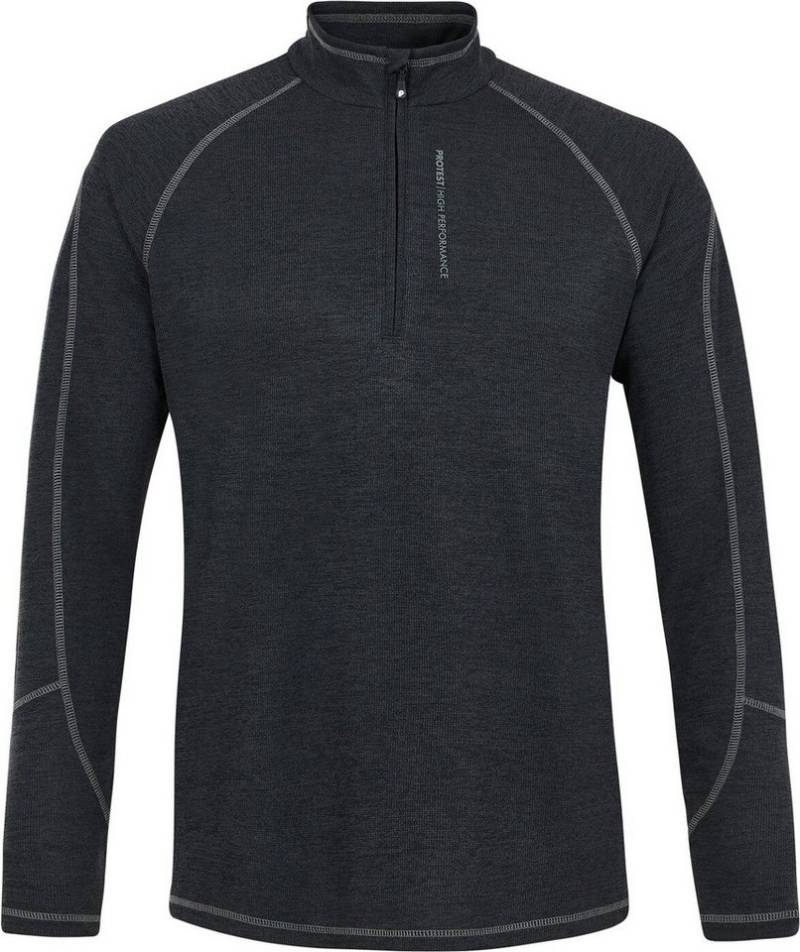Protest Rollkragenshirt PRTLOUISIANA 1/4 zip top True Black von Protest