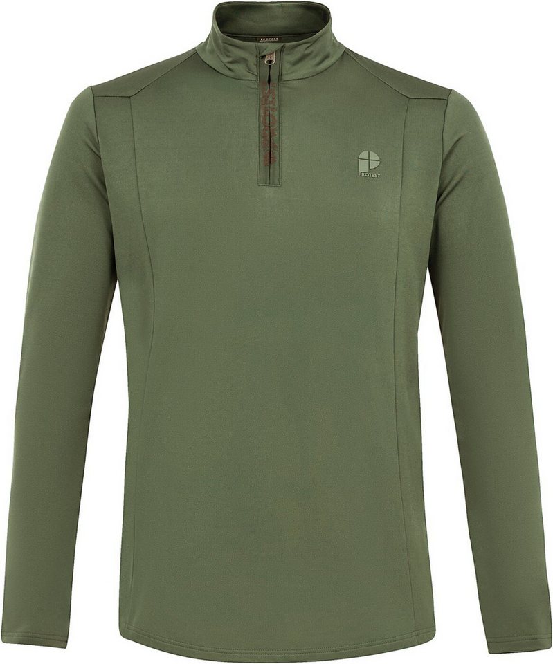 Protest Rollkragenshirt REWILL 1/4 zip active top Aspen green von Protest
