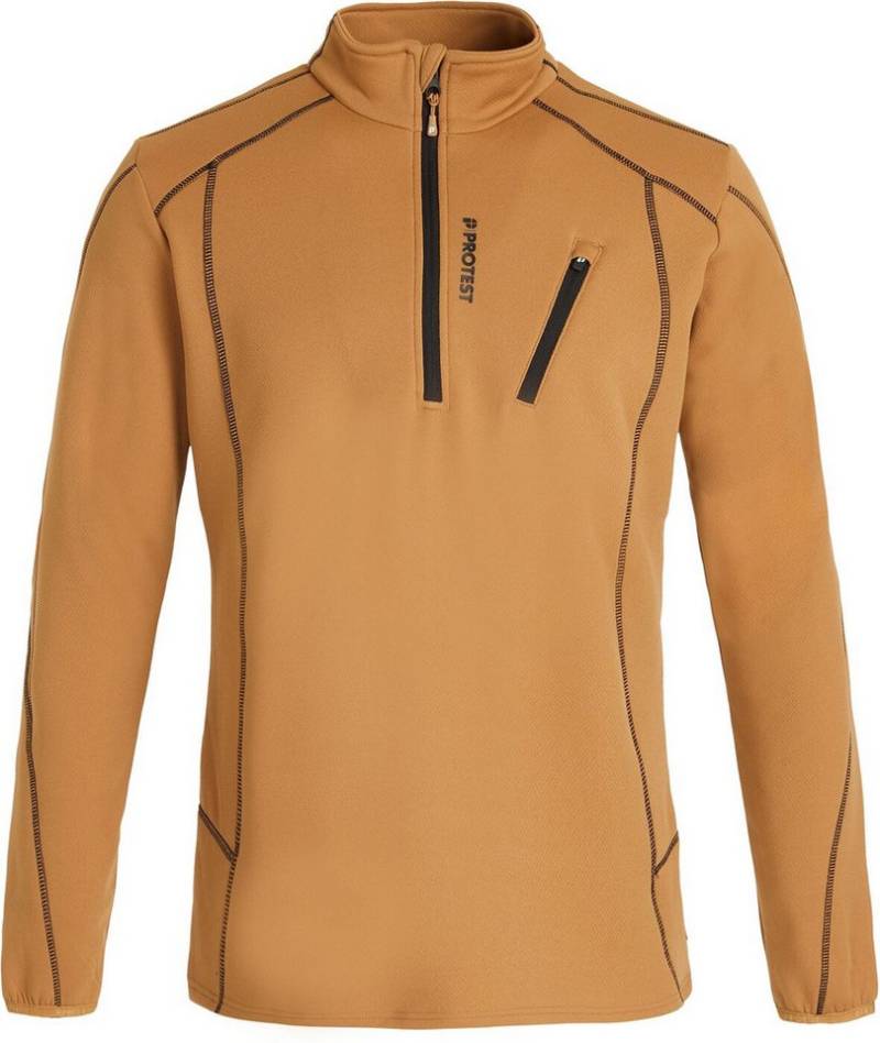 Protest Skianzug HUMANS 1/4 zip top Fudgecamel von Protest