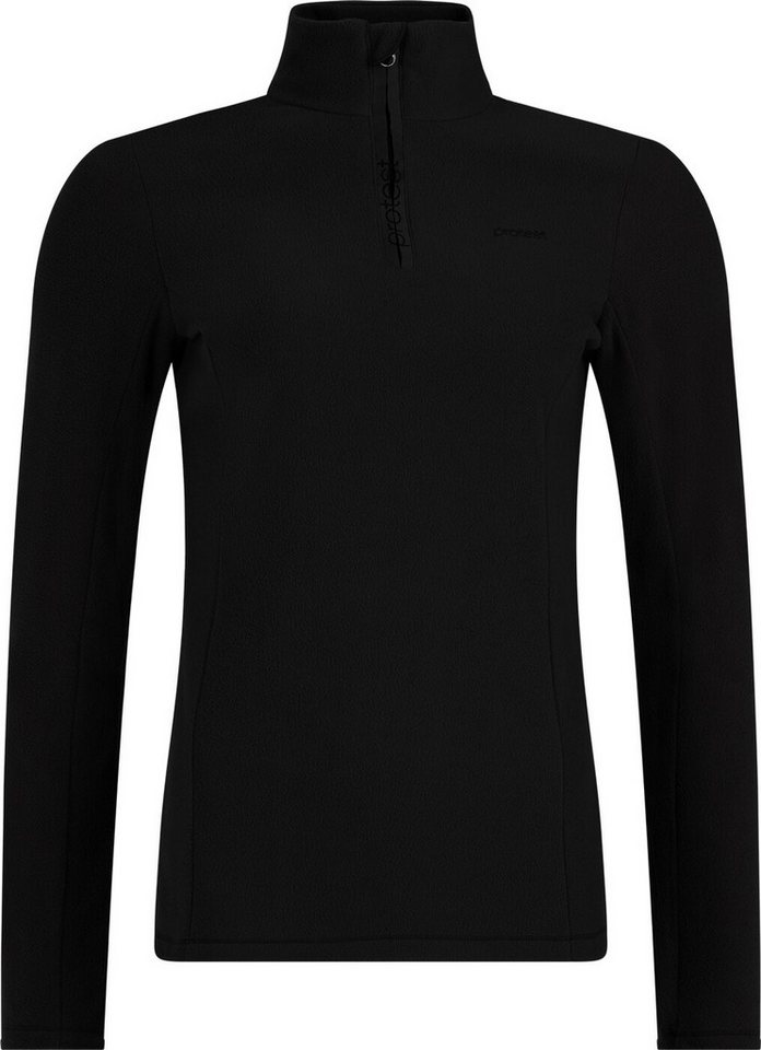 Protest Stehkragenpullover PRTRemutez 1/4 zip active top True Black von Protest