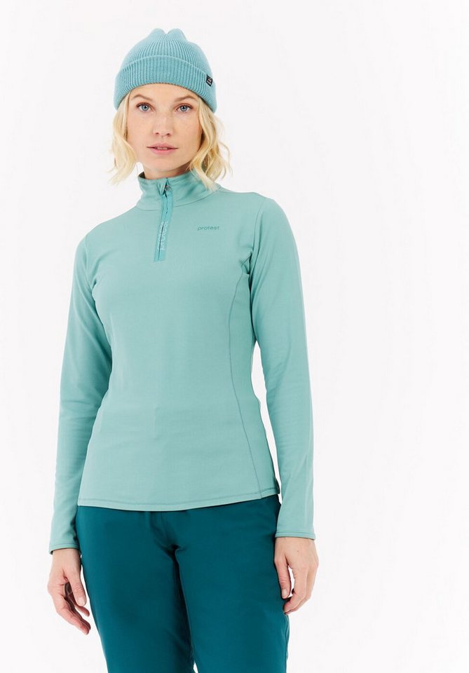 Protest Stehkragenpullover REFABRIZ 1/4 zip top Glacial Blue von Protest