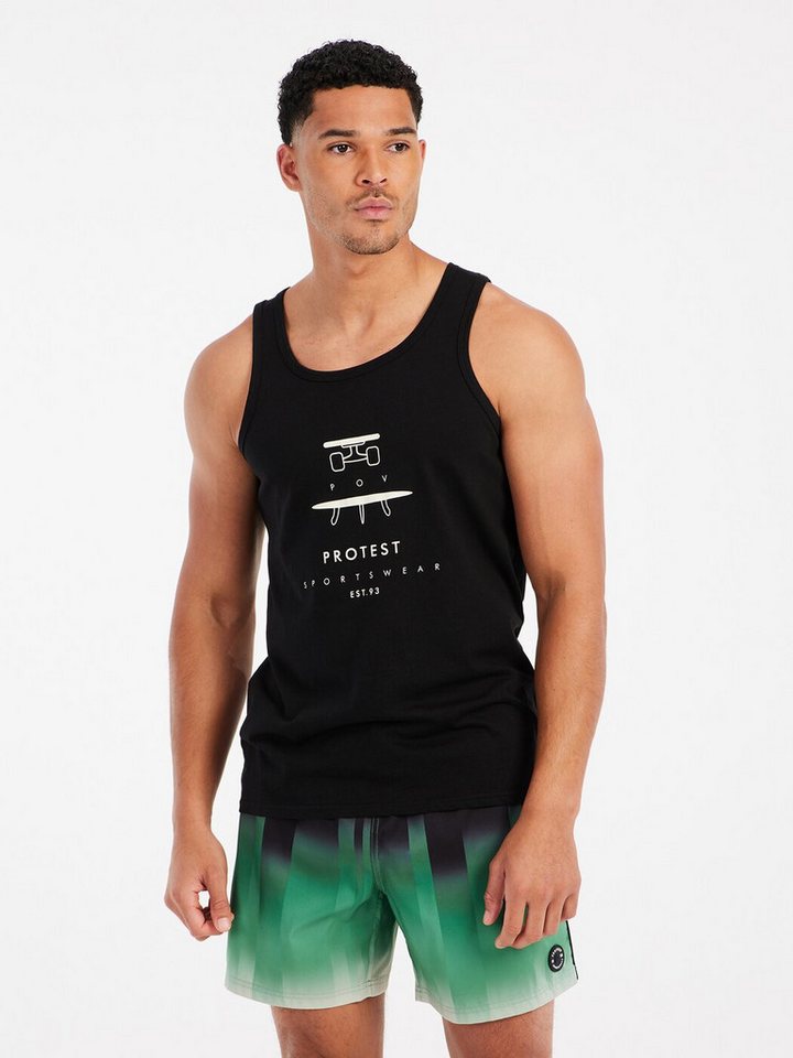 Protest Tanktop PRTPacu singlet True Black Protest Tanktop PRTPacu singlet True Black von Protest