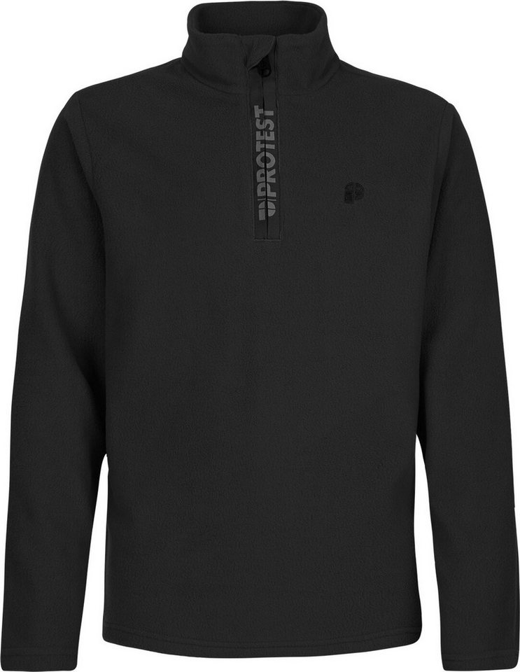 Protest Thermounterhemd Reperfecty JR 1/4 zip active top TRUE BLACK von Protest