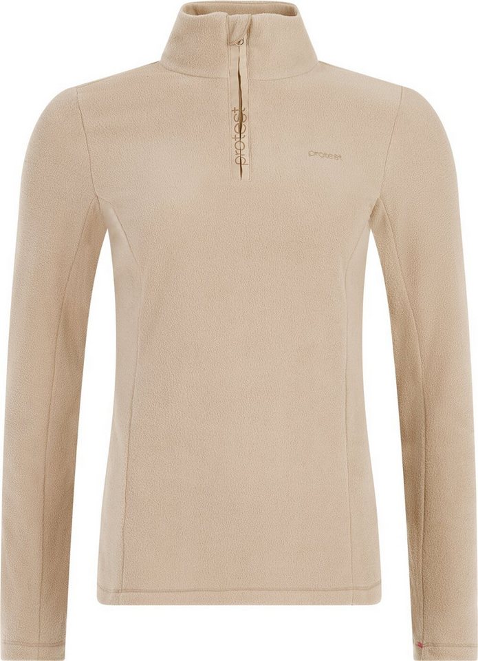 Protest Trainingspullover PRTRemutez 1/4 zip active top BAMBOOBEIGE von Protest