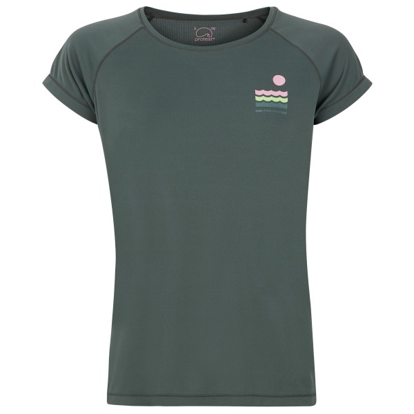 Protest - Women's Prtixy Surf T Short Sleeves - Lycra Gr 34;36;38;40;42;44 blau;grau von Protest