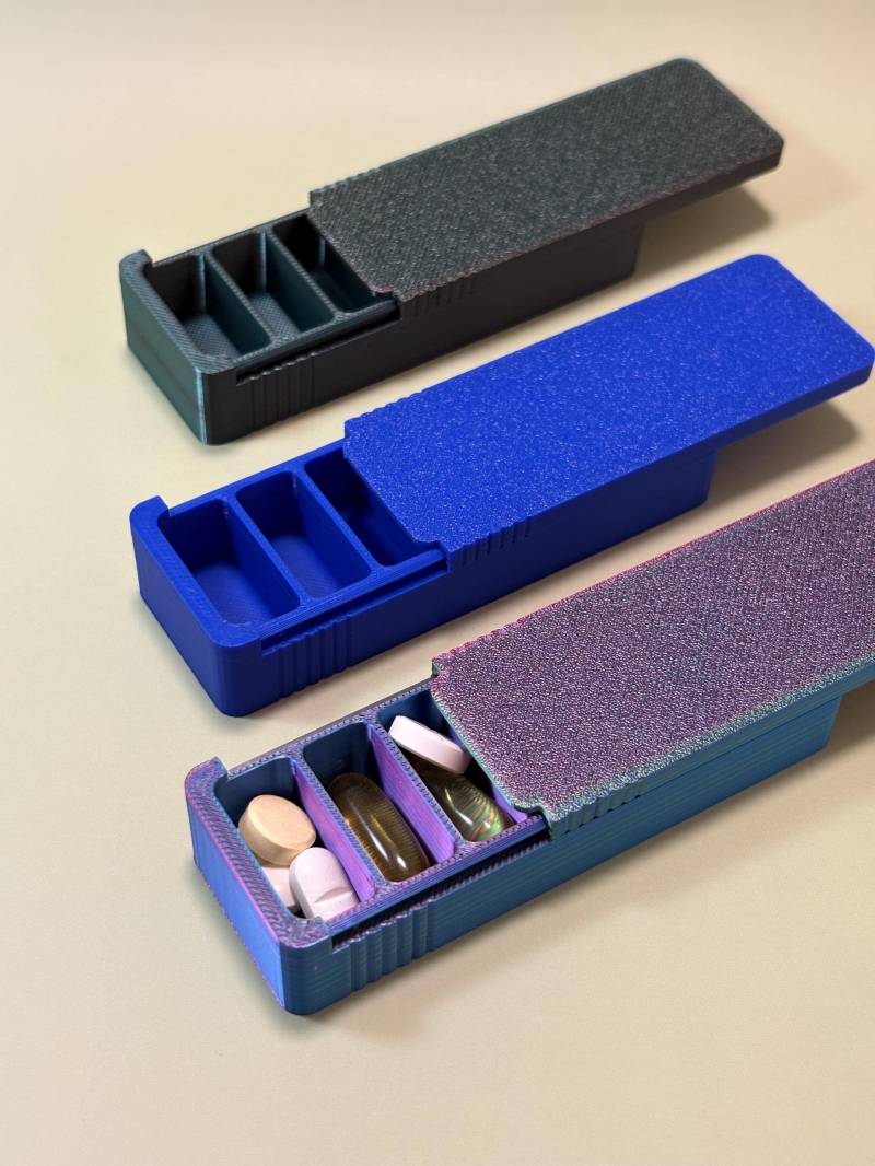 Mini 7-Tage Tablettenbox Tragbarer Pillenspender Für Unterwegs - Wochenbox Die Tägliche Medikamente von ProtoLayer