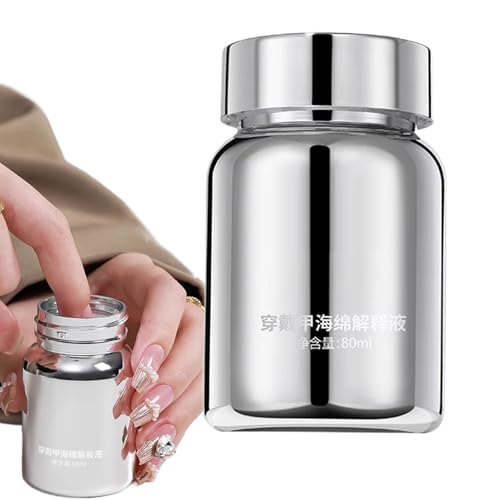 Protoence Press On Nagellackentferner | 80ml Gel Nagelkleber Entferner - Maniküre Zubehör, Hautfreundlicher Nagellöser für Frauen & Mädchen von Protoence