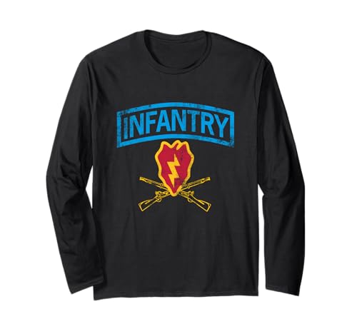 25th Infantry Division Veteran Shirt Vintage Patriotic Herren Langarmshirt 25th Infantry Division Veteran Shirt Vintage Patriotic Herren Langarmshirt von Proud 25th Infantry Veteran Gifts for Men Dad