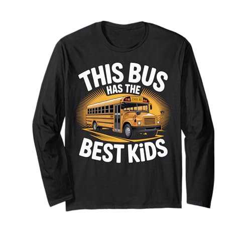 Dieser Bus hat die Beste Wertschätzung für Schulbusfahrer für Kinder Langarmshirt Dieser Bus hat die Beste Wertschätzung für Schulbusfahrer für Kinder Langarmshirt von Proud Bus Crew Apparel