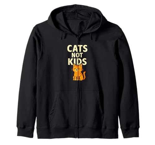 Cats Not Kids Lustiges Katzenliebhaber-Statement-Design Kapuzenjacke Cats Not Kids Lustiges Katzenliebhaber-Statement-Design Kapuzenjacke von Proud Cat Owners & Pet Humor Apparel