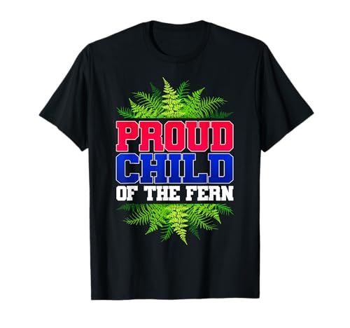 Stolzes Kind des Farns Neuseeland Farn Heritage Pride T-Shirt von Proud Child Of The Fern New Zealand Fern