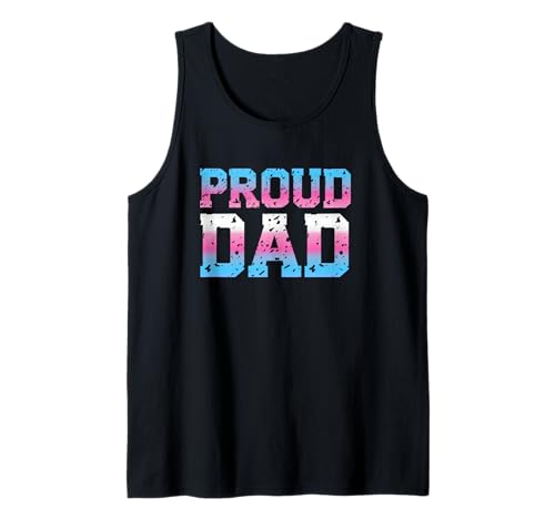 Herren Transgender Proud Dad Fathers Day Trans Pride Flag Colors Tank Top von Proud Dad Designs ADC