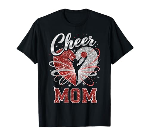 Fußball Cheer Mom Cheerleader Sport Liebhaber für Frauen Mädchen T-Shirt Fußball Cheer Mom Cheerleader Sport Liebhaber für Frauen Mädchen T-Shirt von Proud Gameday Spirit Cheer Mom Gear