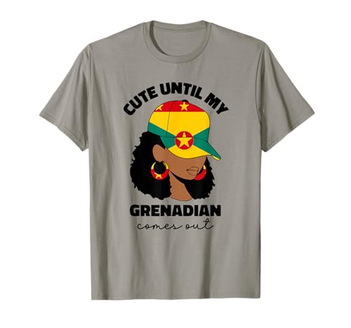 Stolze Grenada-Flagge für Frauen Mädchen Grenadian Pride Roots T-Shirt von Proud Grenadian Grenada Flag Designs Co.