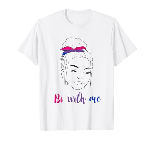 LGBTQ Flagge "Be With Woman Bi Pride" T-Shirt von Proud LGBTQ Bisexual Bisexuality Pride