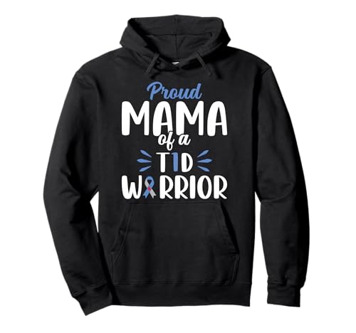 Mama, Typ-1-Diabetes-Bewusstsein, stolze Mama von einem T1D-Krieger Pullover Hoodie Mama, Typ-1-Diabetes-Bewusstsein, stolze Mama von einem T1D-Krieger Pullover Hoodie von Proud Mama Of A T1d Warrior