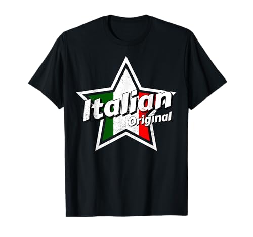 Italienisches Original-Shirt | Italien-Flaggenhemd Stolz Herren Italienisch T-Shirt von Proud Mens Italian Shirts