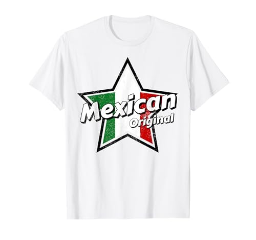 Mexikanisches Original-Shirt Mexiko Flagge Shirts Stolze Männer Mexikaner T-Shirt von Proud Mens Mexican Shirts