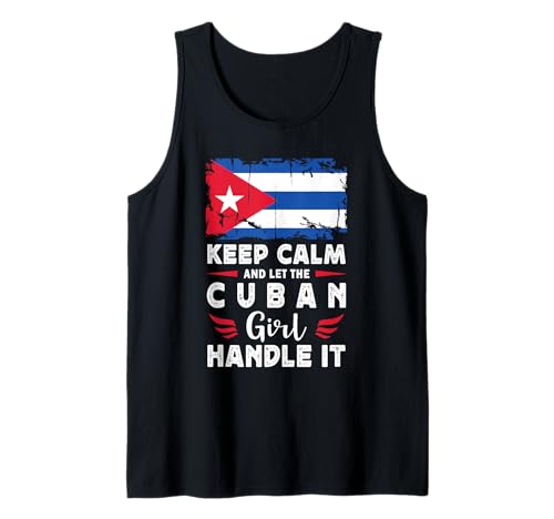 Let The Cuban Girl Handle it Cuba Flag Tank Top von Proud Nations Novelty Designs 4