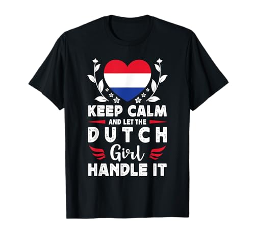 Let The Dutch Girl Handle it Netherlands Flag T-Shirt von Proud Nations Novelty Designs 4