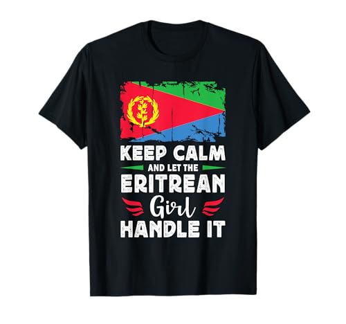 Let The Eritrean Girl Handle it Eritrea Flag T-Shirt Let The Eritrean Girl Handle it Eritrea Flag T-Shirt von Proud Nations Novelty Designs 4