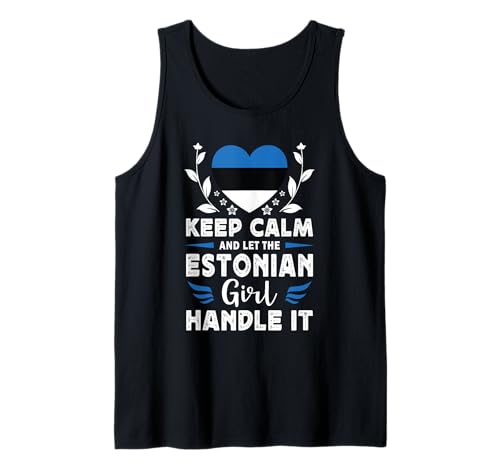 Let The Estonian Girl Handle it Estonia Flag Tank Top von Proud Nations Novelty Designs 4
