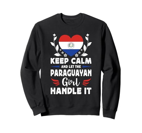 Let The Paraguayan Girl Handle it Paraguay Flag Sweatshirt von Proud Nations Novelty Designs 4