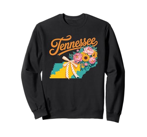 State of Tennessee Feminine Coquette Style for Women, Girls Sweatshirt von Proud Tennesseans State Pride Coquette Apparel