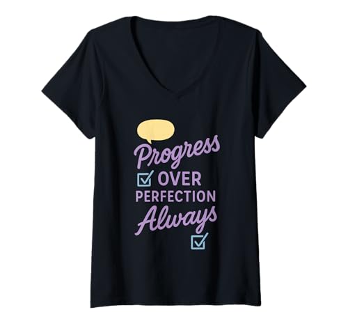 Damen Speech Therapy Mom Nonverbale Child Support Advocate T-Shirt mit V-Ausschnitt von Proud Therapy Parent Milestone SLP Awareness