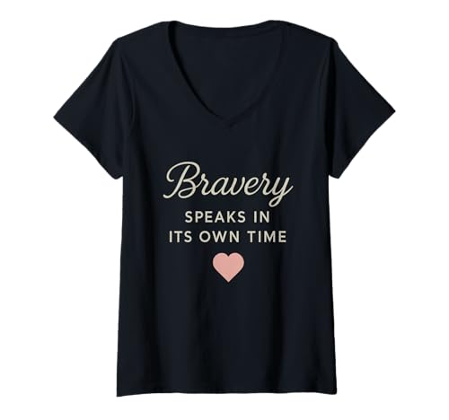Damen Speech Therapy Mom Nonverbale Child Support Advocate T-Shirt mit V-Ausschnitt von Proud Therapy Parent Milestone SLP Awareness