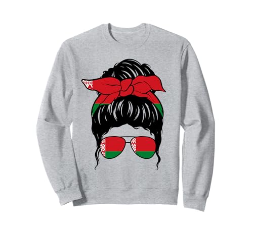 Belarussisches Mädchen Weißrussische Flagge Stolze Belarussische Frau Sweatshirt Belarussisches Mädchen Weißrussische Flagge Stolze Belarussische Frau Sweatshirt von Proud To Be A Belarusian Girl Apparel Co.