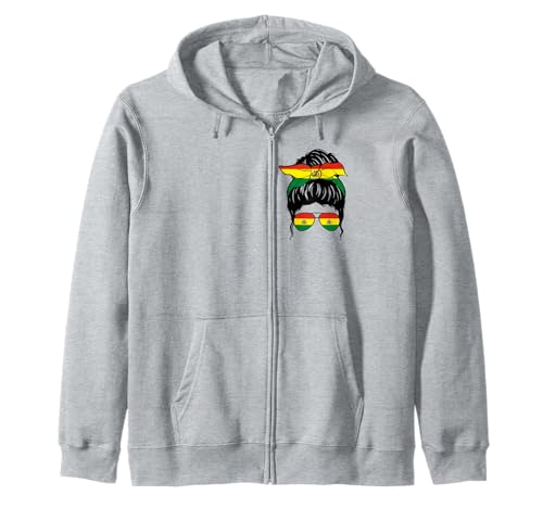 Bolivianisches Mädchen Bolivien Bolivianische Flagge Stolze bolivianische Frau Kapuzenjacke von Proud To Be A Bolivian Girl Apparel Co.
