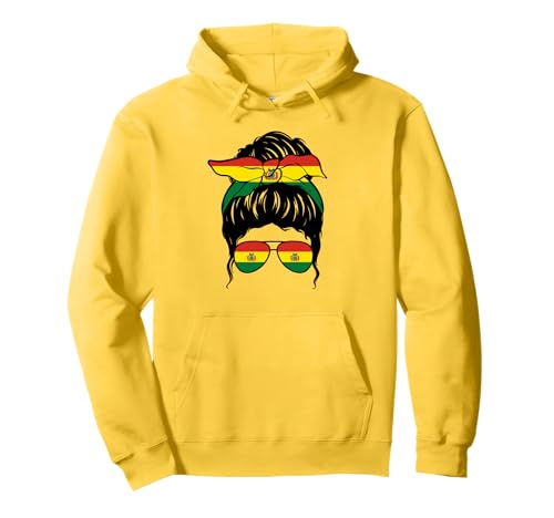 Bolivianisches Mädchen Bolivien Bolivianische Flagge Stolze bolivianische Frau Pullover Hoodie von Proud To Be A Bolivian Girl Apparel Co.