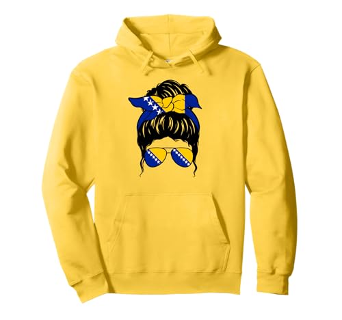 Bosnische Mädchen Bosnien und Herzegowina Flagge Stolze Bosnische Frau Pullover Hoodie Bosnische Mädchen Bosnien und Herzegowina Flagge Stolze Bosnische Frau Pullover Hoodie von Proud To Be A Bosnian Girl Apparel Co.