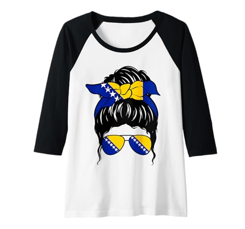 Damen Bosnische Mädchen Bosnien und Herzegowina Flagge Stolze Bosnische Frau Raglan Damen Bosnische Mädchen Bosnien und Herzegowina Flagge Stolze Bosnische Frau Raglan von Proud To Be A Bosnian Girl Apparel Co.