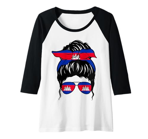 Damen Kambodschanisches Mädchen Kambodscha Kambodschanische Flagge Stolze Kambodschanische Frau Raglan Damen Kambodschanisches Mädchen Kambodscha Kambodschanische Flagge Stolze Kambodschanische Frau Raglan von Proud To Be A Cambodian Girl Apparel Co.