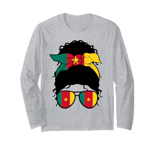 Kamerunisches Mädchen Kamerun Flagge Stolze Kamerunische Frau Langarmshirt Kamerunisches Mädchen Kamerun Flagge Stolze Kamerunische Frau Langarmshirt von Proud To Be A Cameroonian Girl Apparel Co.