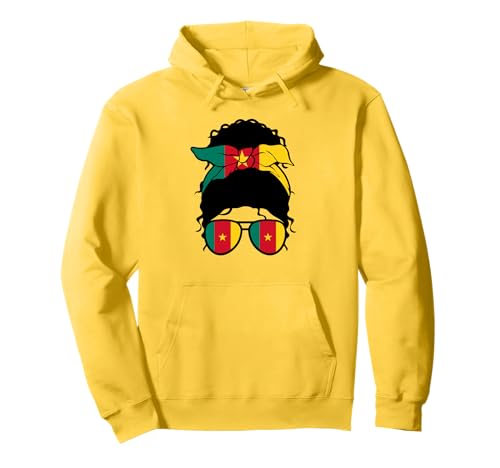 Kamerunisches Mädchen Kamerun Flagge Stolze Kamerunische Frau Pullover Hoodie Kamerunisches Mädchen Kamerun Flagge Stolze Kamerunische Frau Pullover Hoodie von Proud To Be A Cameroonian Girl Apparel Co.