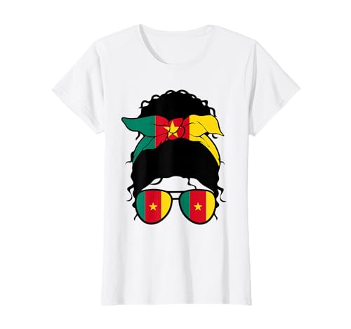 Kamerunisches Mädchen Kamerun Flagge Stolze Kamerunische Frau T-Shirt Kamerunisches Mädchen Kamerun Flagge Stolze Kamerunische Frau T-Shirt von Proud To Be A Cameroonian Girl Apparel Co.