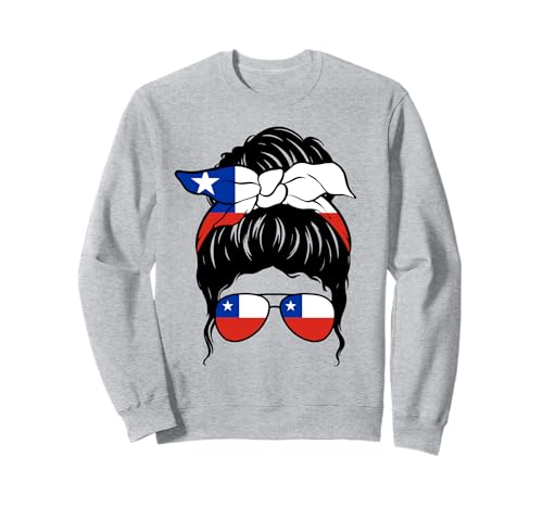Chilenisches Mädchen, chilenische Flagge, stolze chilenische Frau Sweatshirt von Proud To Be A Chilean Girl Apparel Co.