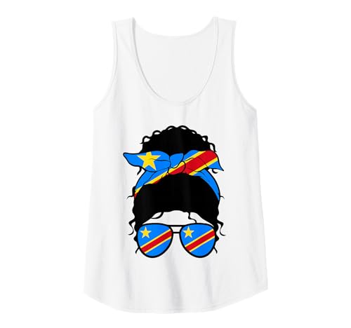 Damen Kongolesisches Mädchen DR Kongo Flagge Stolze kongolesische Frau Tank Top Damen Kongolesisches Mädchen DR Kongo Flagge Stolze kongolesische Frau Tank Top von Proud To Be A Congolese Girl Apparel Co.